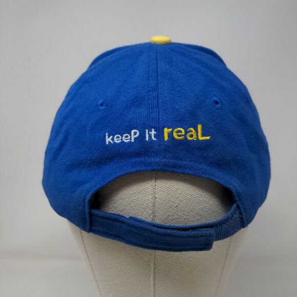 Real Beer Is Carib Lager Strapback Hat Blue One Size Embroidered Bottle Opener - Picture 5 of 8